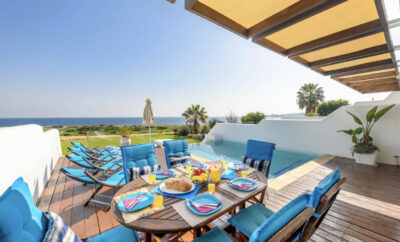 NAUSICA BEACH EXCLUSIVE VILLA  — 4 спальный дом на берегу — пляж Fig Tree Bay