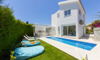 3 спальная вилла ПЬЕРА У МОРЯ в Протарасе с бассейном с подсветкой