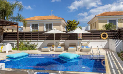 EFTIHIA VILLA — уютное пространство с бассейном возле пляжа Малама в Каппарисе