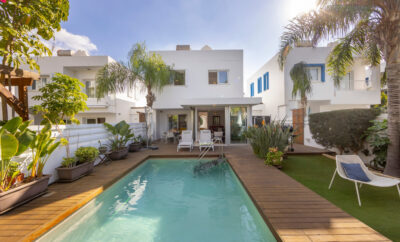 NARCISSOS 2 — большая семейная вилла в парке Греко с садом и бассейном,  с газовым барбекю грилем